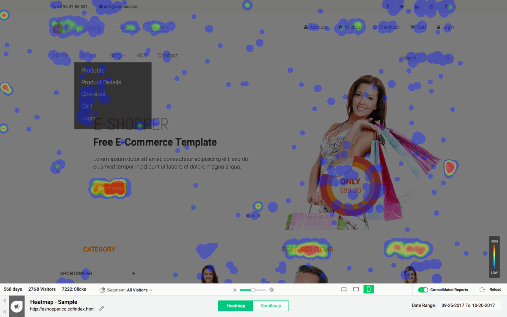 Freshmarketer: Analyze, Test, and Personalize with this Conversion Optimization Suite 2 Freshmarketer Heat Maps