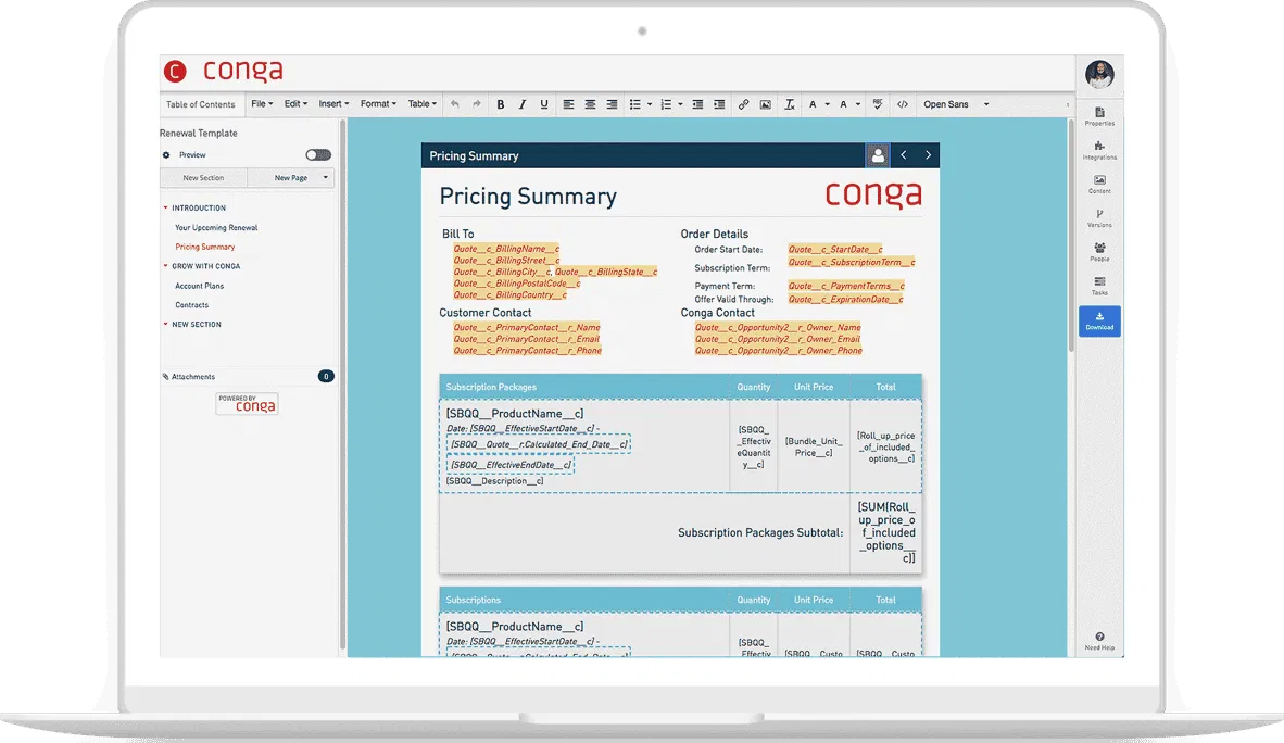 Conga CPQ - Configure, Price, Quote
