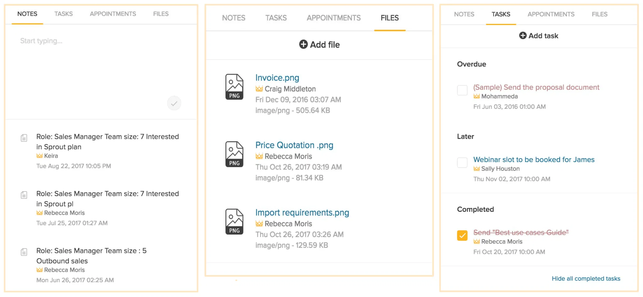 freshsales-appointments-notes-files-tasks