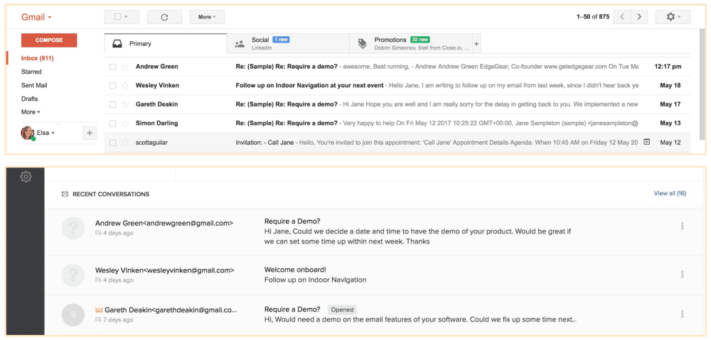 freshsales email send tracking