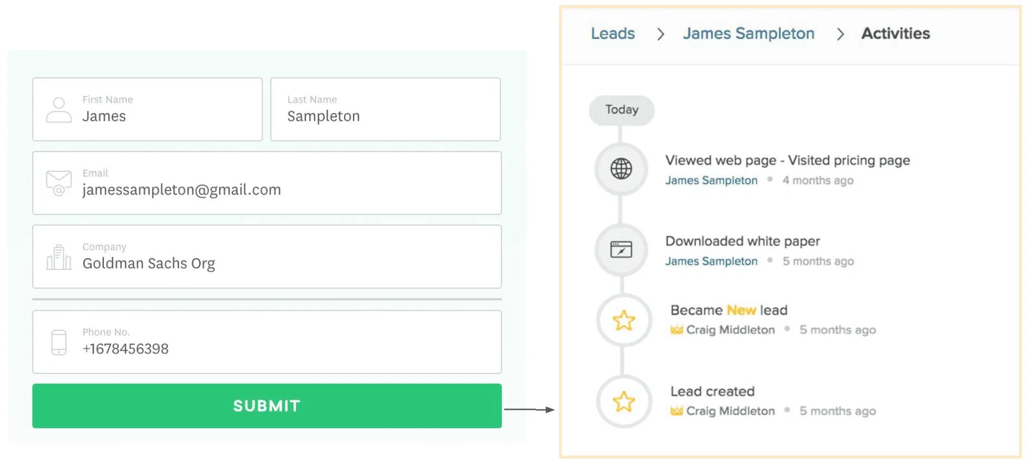 freshsales-website-form-to-crm-lead