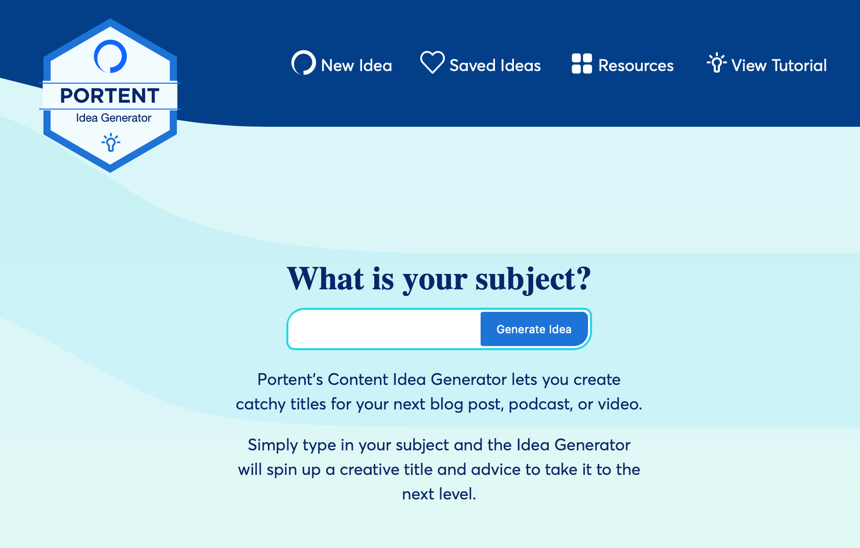 Portent Content Idea Generator