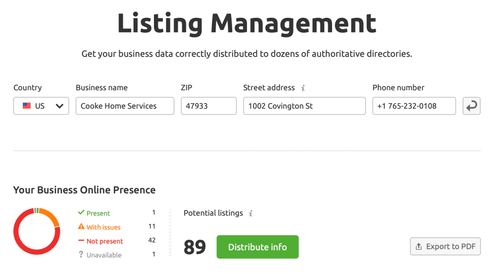 local listing visibility