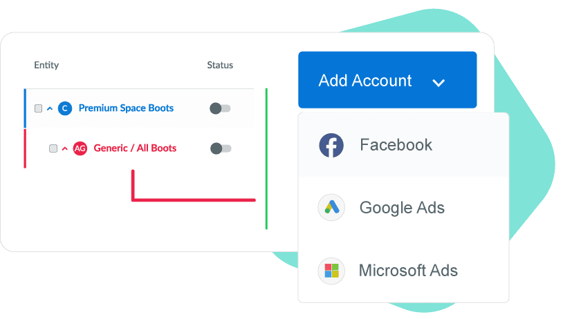 Adzooma: Manage and Optimize Your Google, Microsoft, and Meta Ads In One Platform 2 Multiple Accounts - Facebook, Google Ads, Microsoft Ads