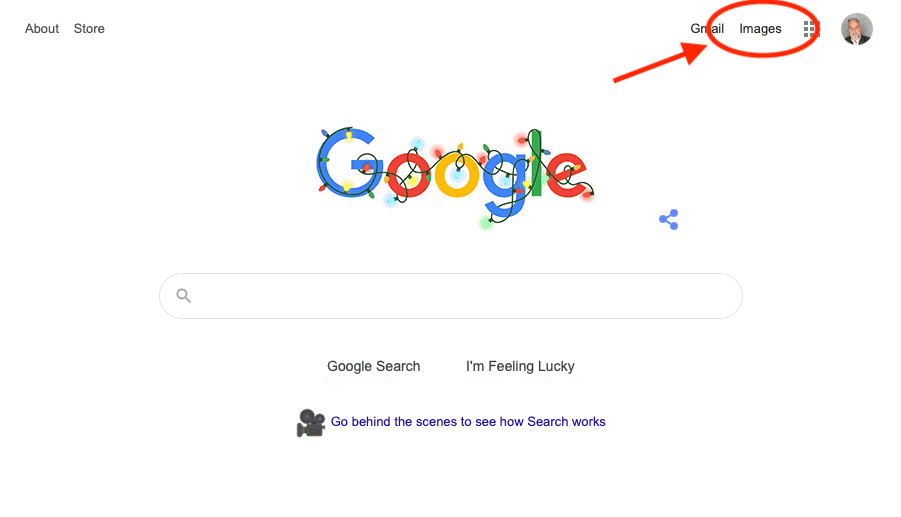 Tip: How to Find Similar Vector Images In Your Stock Photo Site With Google Image Search 31 Google - Navigation to Google Image Search