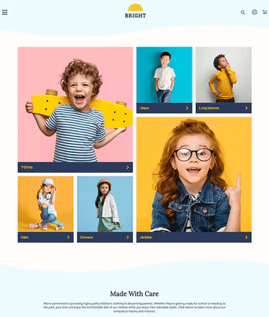 bright ecommerce theme