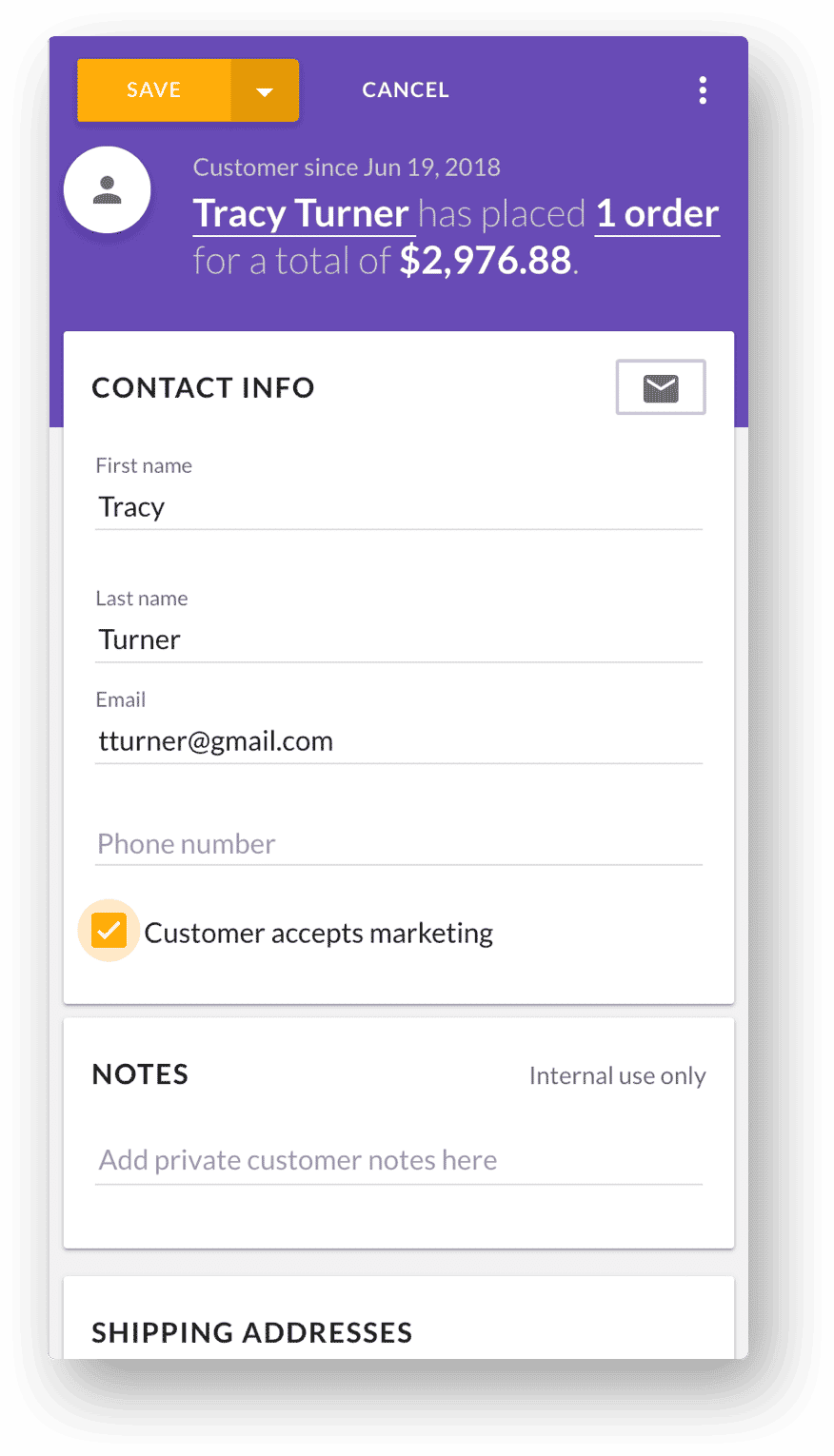 customers mobile