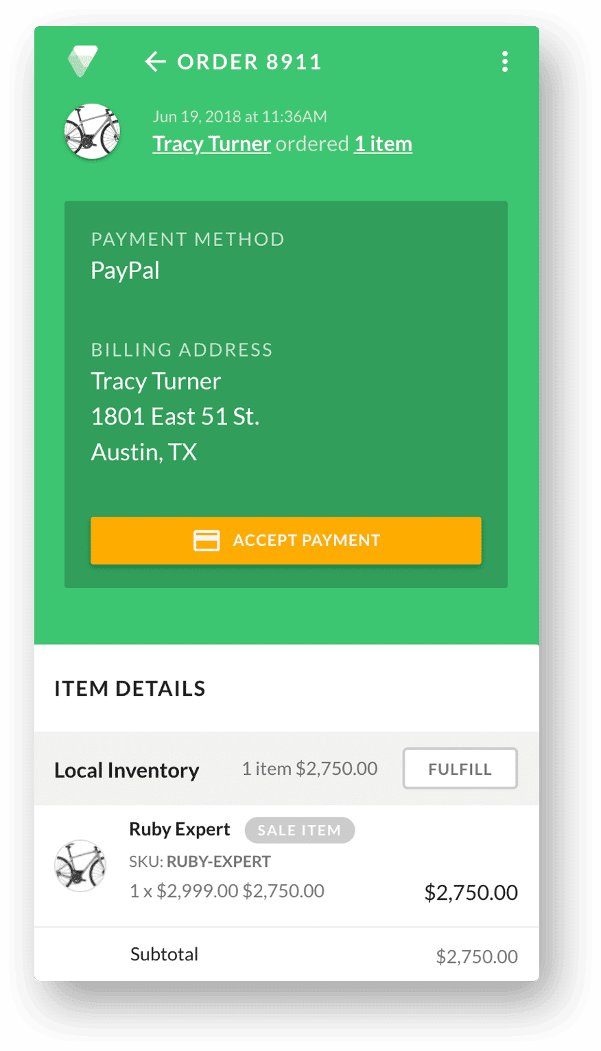 orders mobile