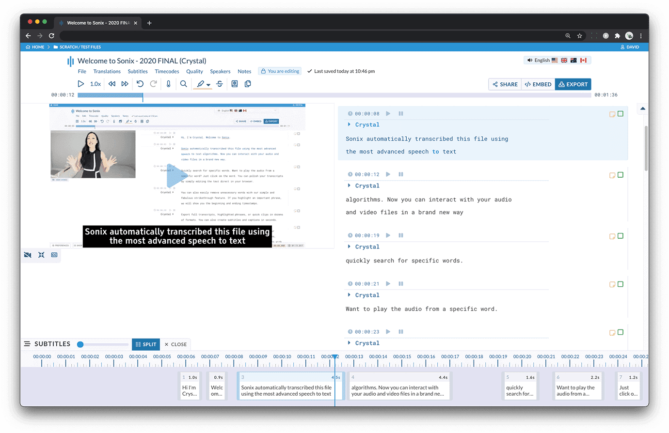 sonix-subtitle-editor-screenshot-automated-transcription