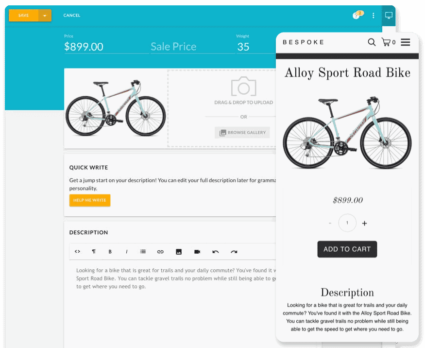 Volusion: The All-in-One E-commerce Website Builder 8 Volusion E-commerce Product Page