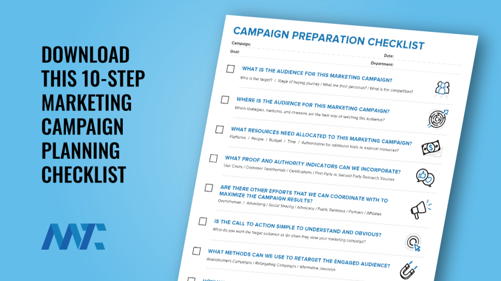 Marketing Campaign Planning Checklist Download PDF