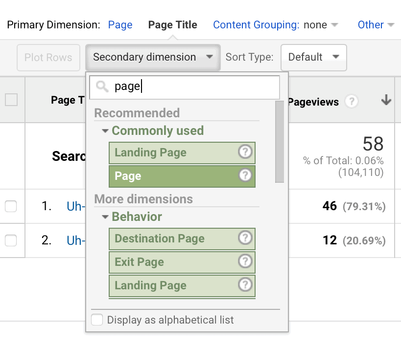 How To Track 404 Page Not Found Errors in Google Analytics 28 Add Secondary Dimension = Page