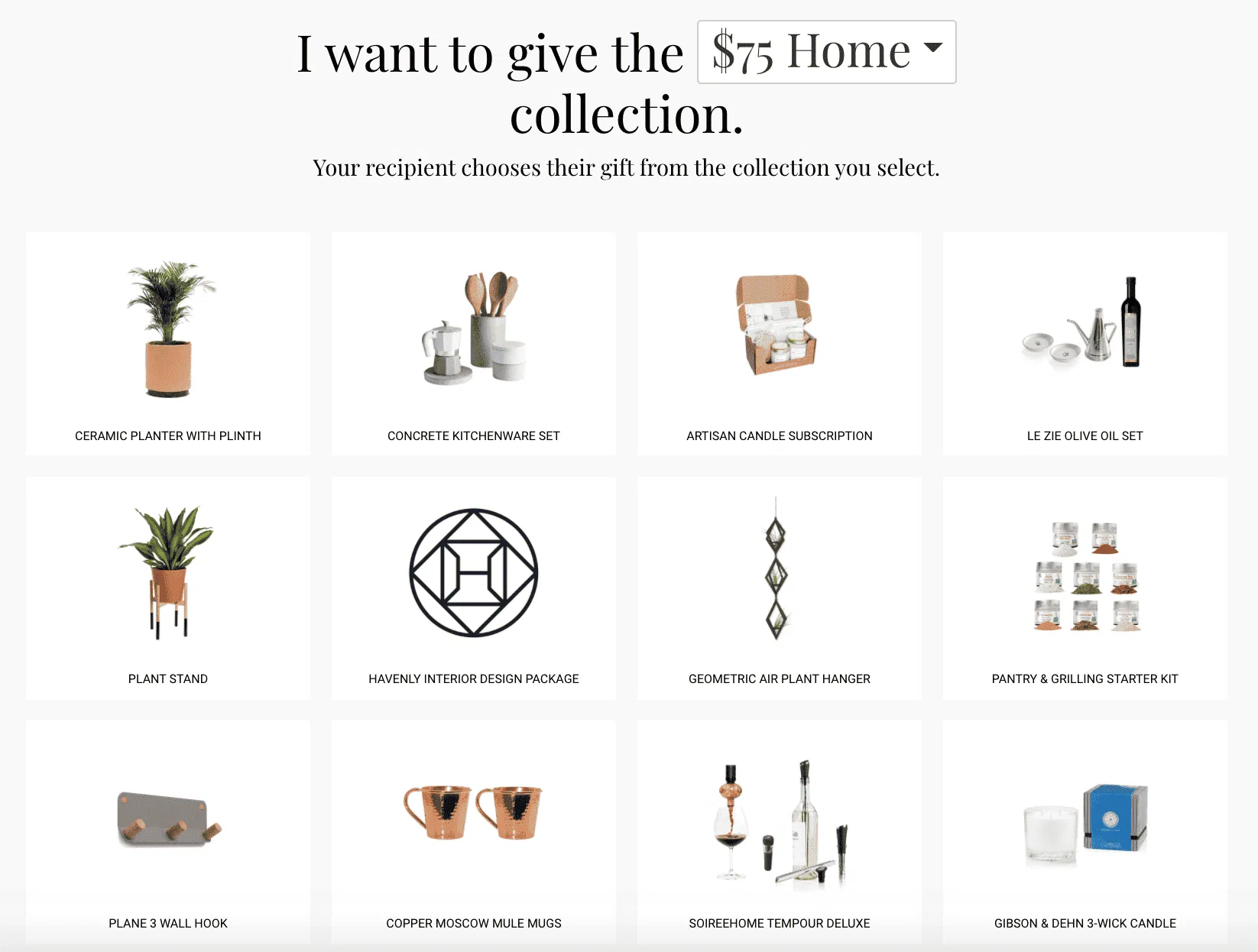 Loop-and-tie-gift-choice