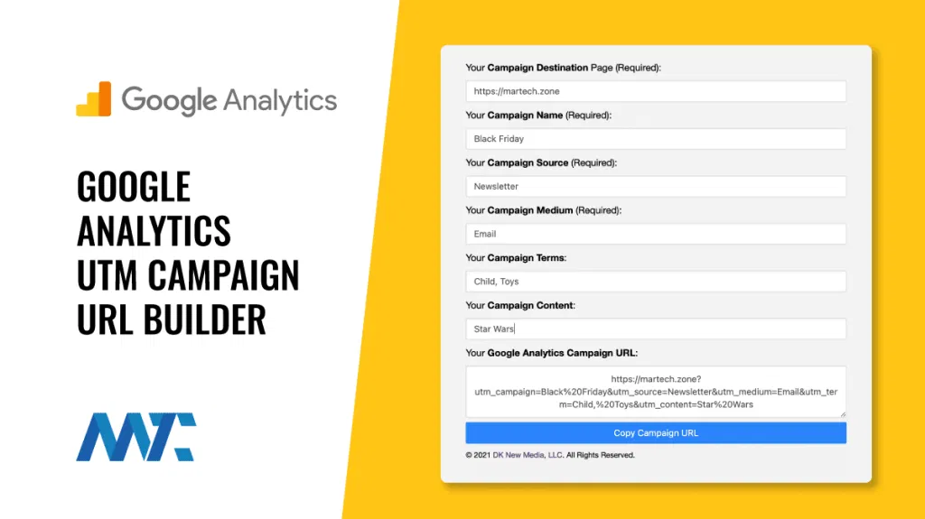 Google Analytics UTM Campaign URL Builder
