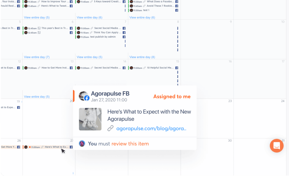 Agorapulse: Your Simple, Unified Inbox For Social Media Management 31 Social Media Publishing and Collaborative Calendar