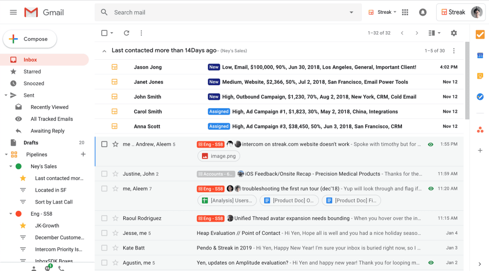 Streak: Manage Your Sales Pipeline in Gmail With This Full-Featured CRM 19 Gmail-Integrated CRM