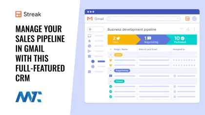 Streak: Gmail-Integrated CRM For Sales Pipelines