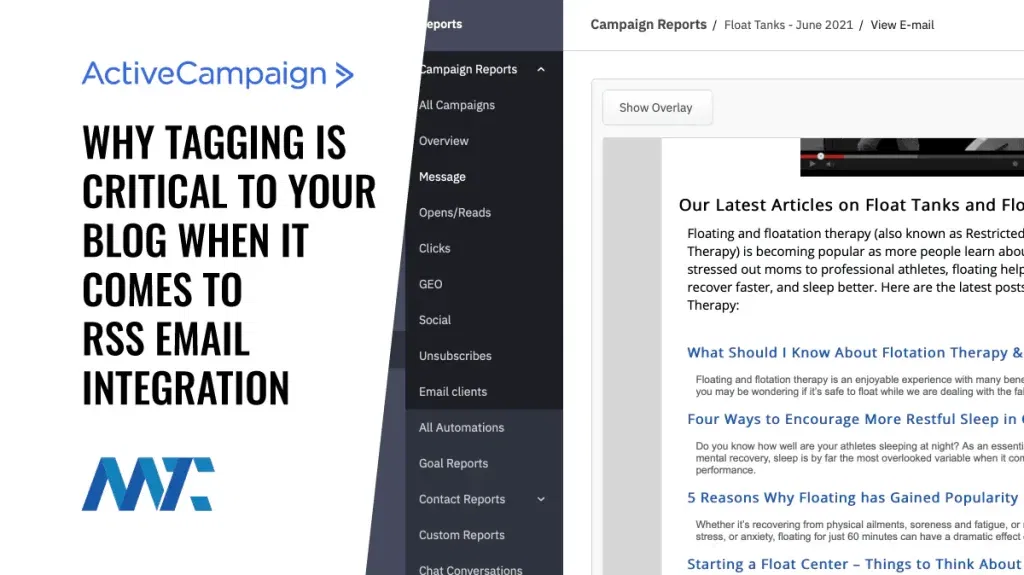 ActiveCampaign RSS Email Tag Feed Integration