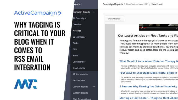 ActiveCampaign RSS Email Tag Feed Integration