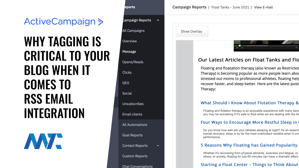 ActiveCampaign RSS Email Tag Feed Integration