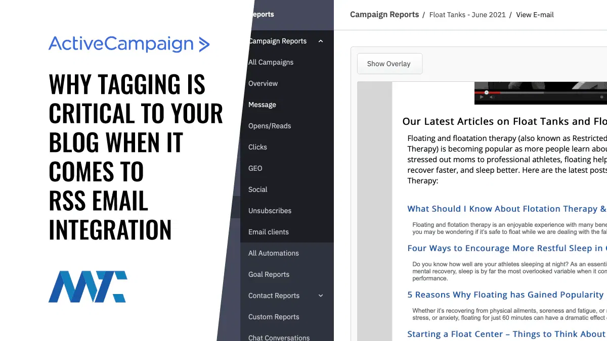 ActiveCampaign RSS Email Tag Feed Integration