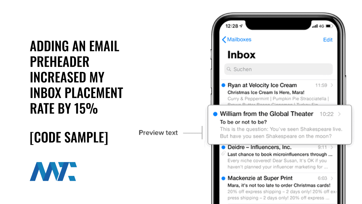 Email Preheader and Inbox Placement