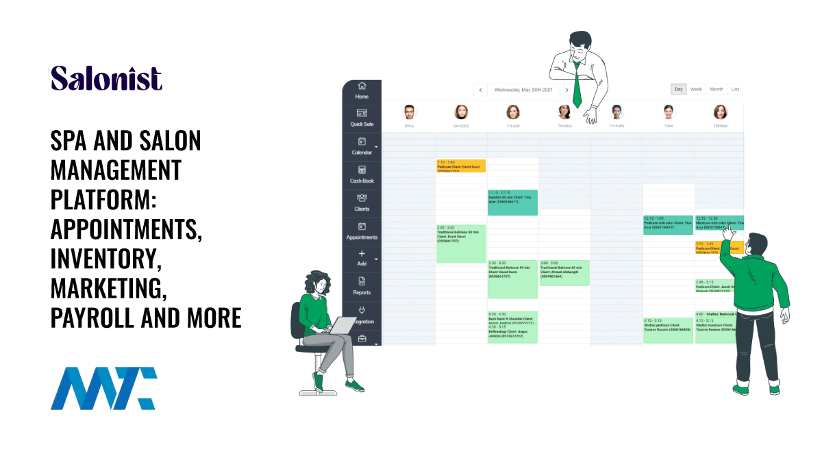 Salonist Spa and Salon Management Platform: Appointments, Inventory, Marketing, Payroll, and More 1 Salonist Spa and Salon Management and Appointment setting