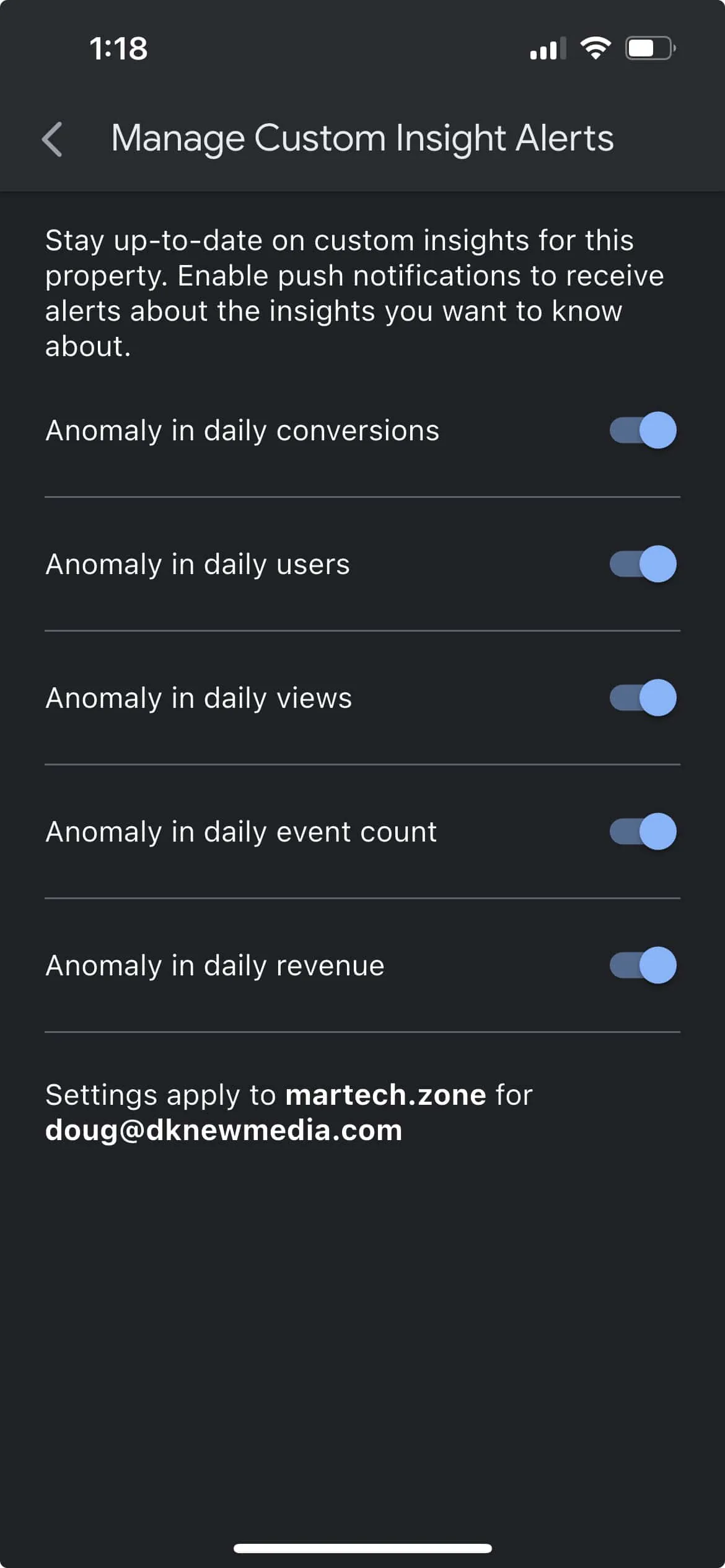 google-analytics-insights-options