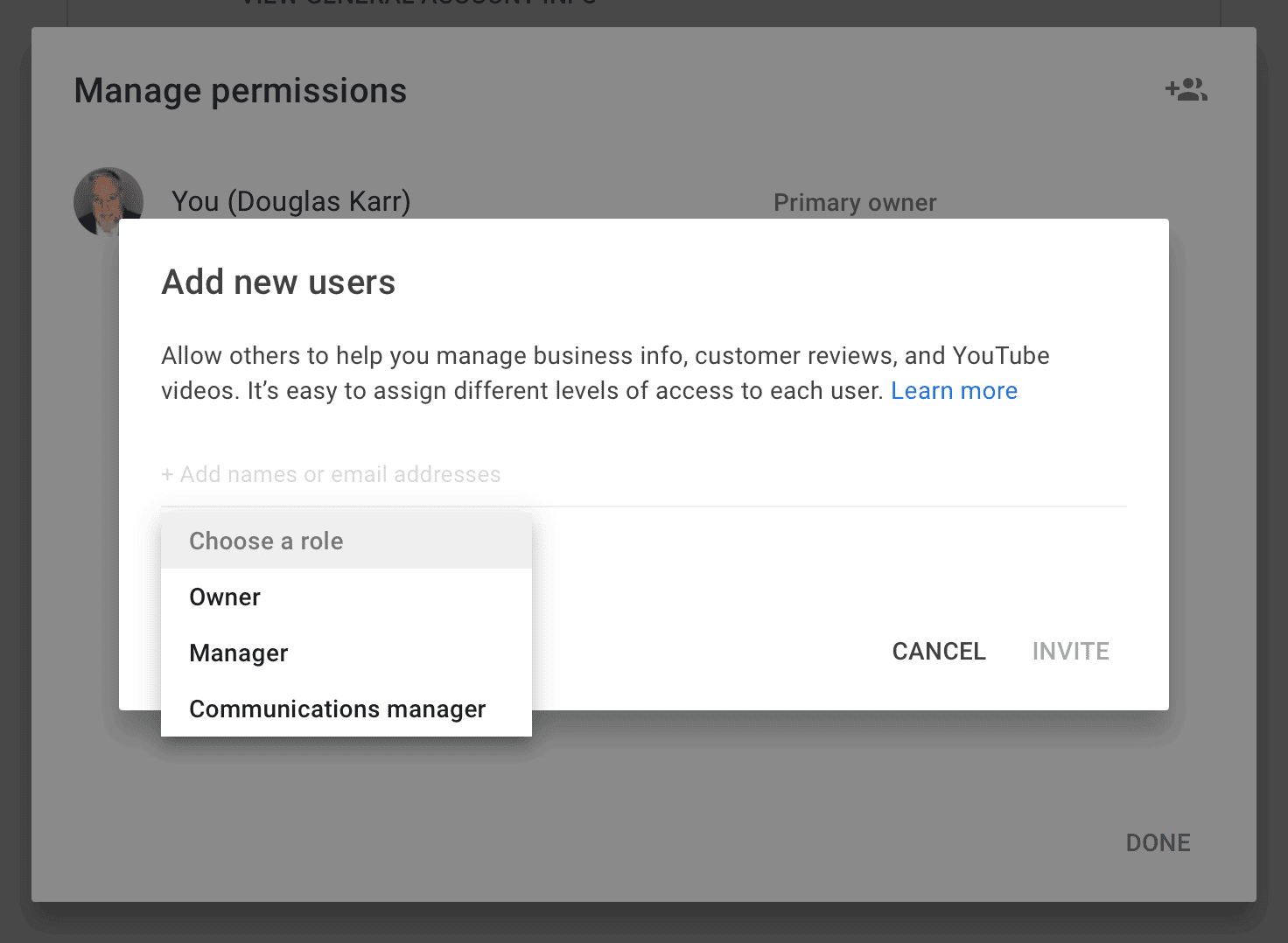 How To Add an Agency Manager To YouTube Channel Brand