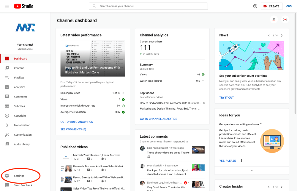 YouTube: How To Provide Your Agency or Videographer With User Access To Your Channel 26 YouTube Studio Settings