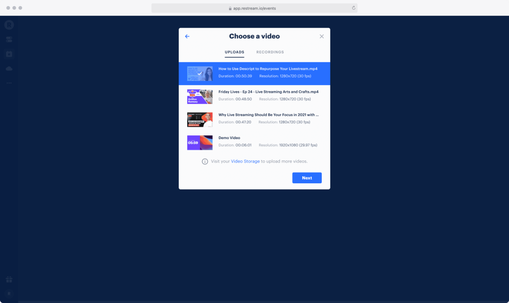 Restream: Live-Stream Video To Over 30+ Social Media Platforms At Once 33 Live Stream Events to Multiple Destinations