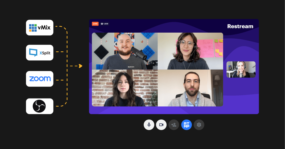 Restream: Live-Stream Video To Over 30+ Social Media Platforms At Once 32 Restream RTMP sources