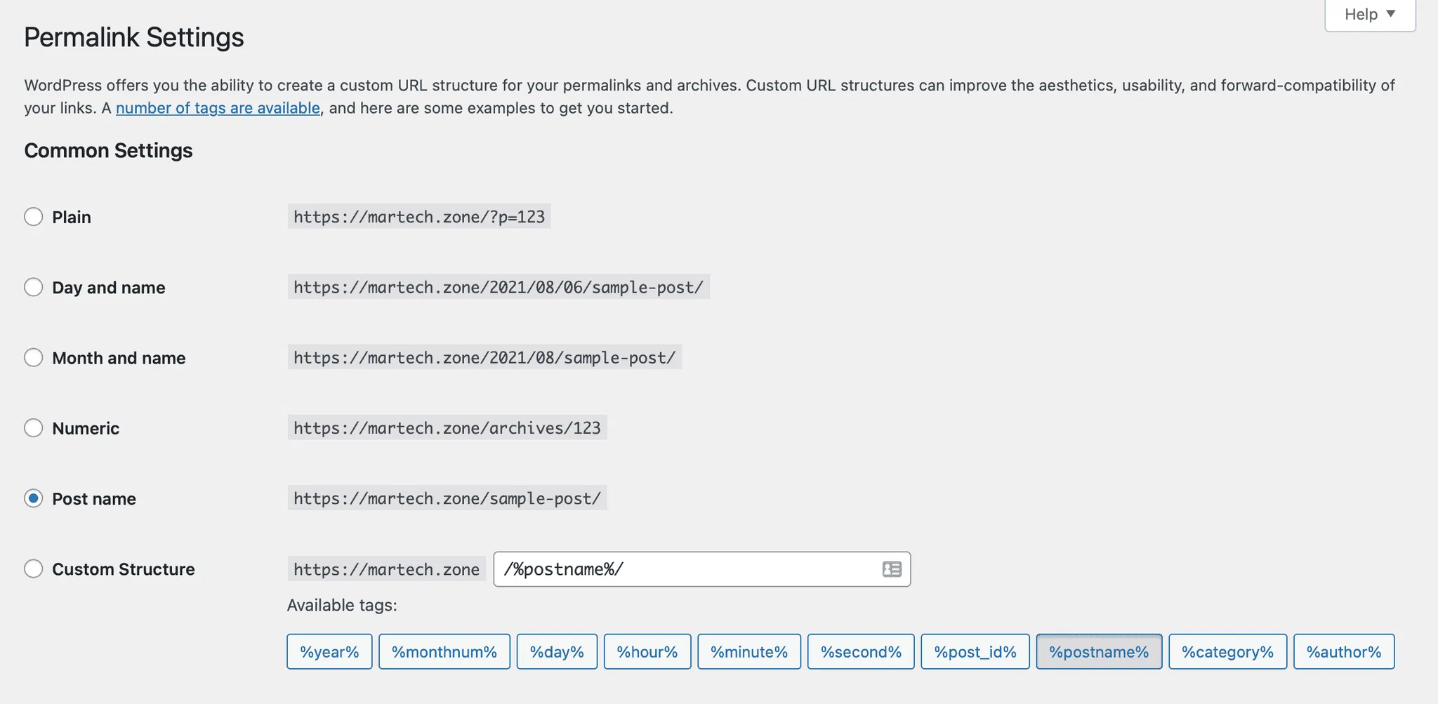 settings-permalink-postname