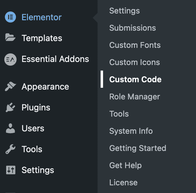elementor-custom-code