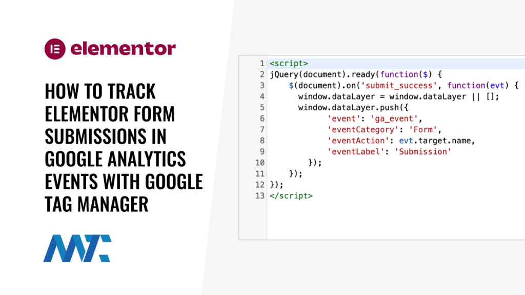 How To Track Elementor Form Submissions in Google Analytics Events