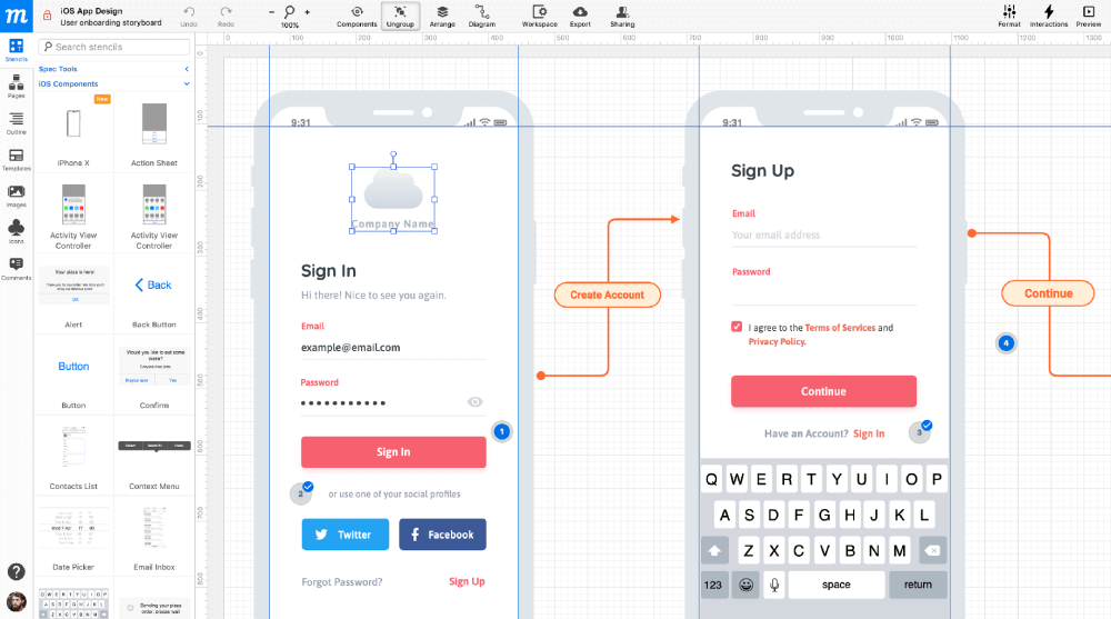 Visualize your wireframes and mockups