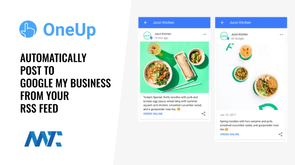OneUp: Syndicate to Google My Business With Your RSS feed