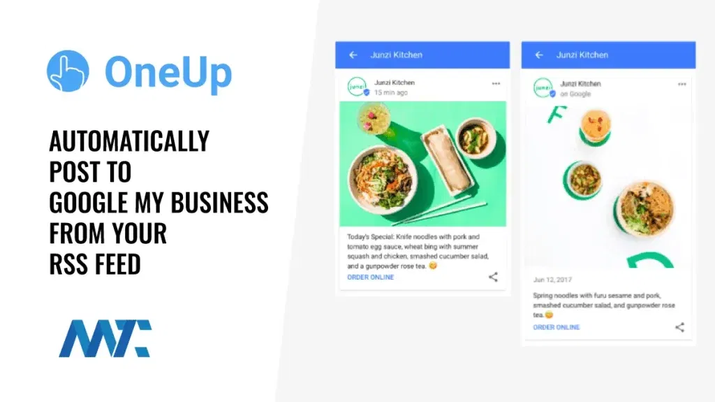 OneUp: Syndicate to Google My Business With Your RSS feed