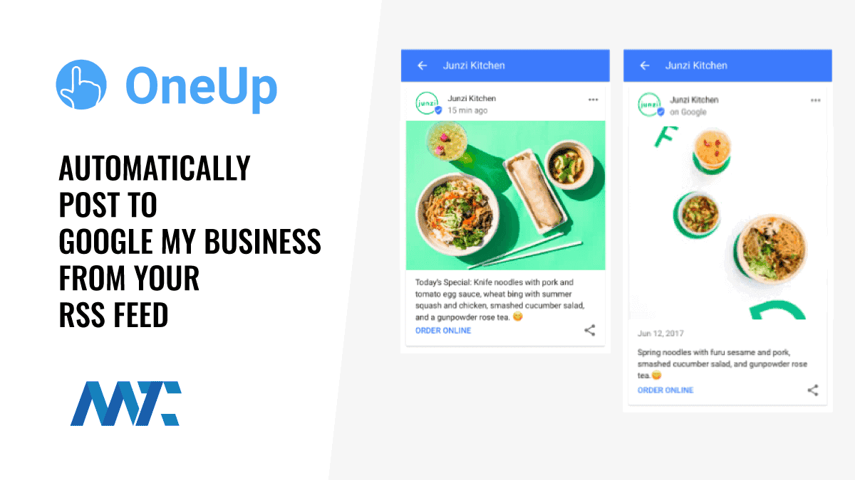 OneUp: Syndicate to Google My Business With Your RSS feed