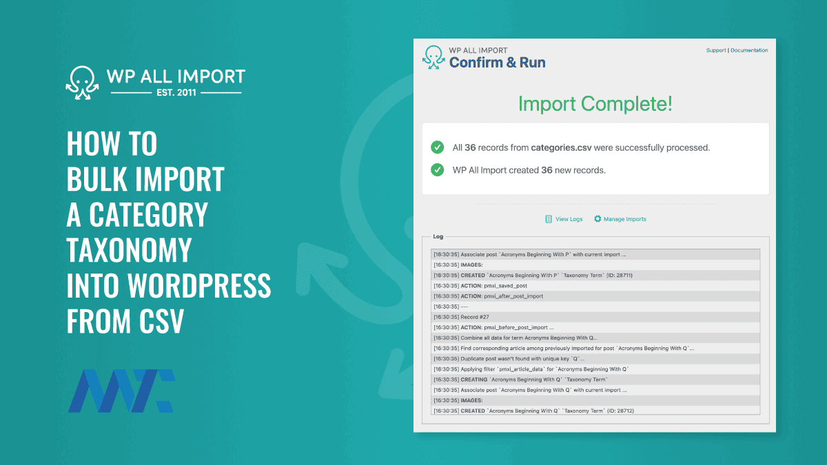 WP All Import: How to Bulk Import A Category Taxonomy Into WordPress from CSV 1 How to Bulk Import Categories into WordPress With CSV