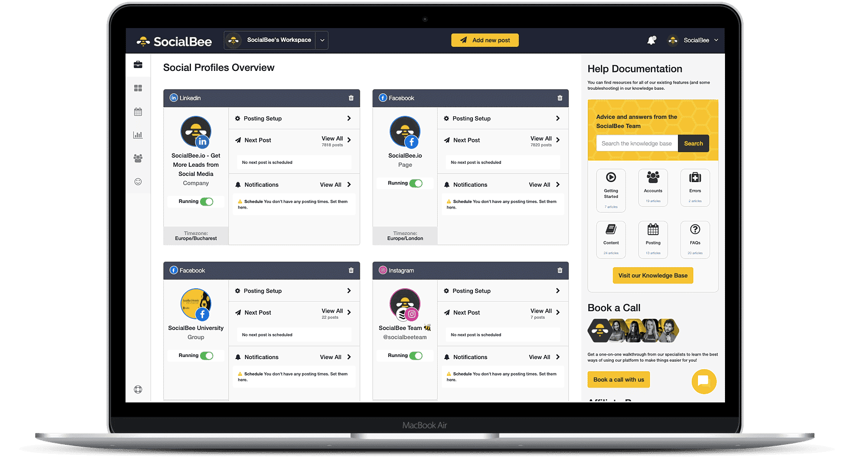 SocialBee Social Media Platform for Small Business