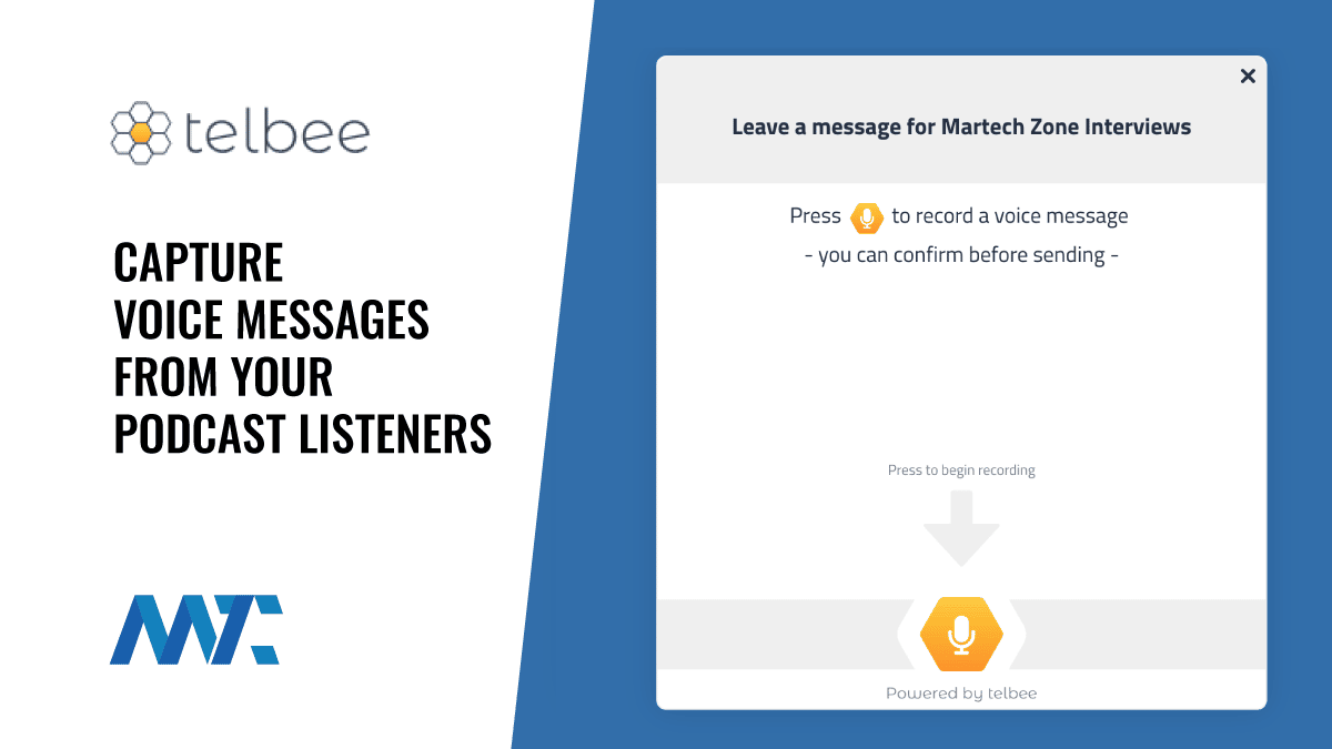 Telbee Voice Messaging for Websites and Podcasts