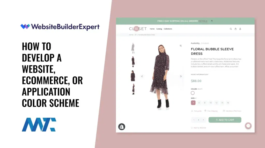 Develop Website, Ecommerce, or App Color Schemes