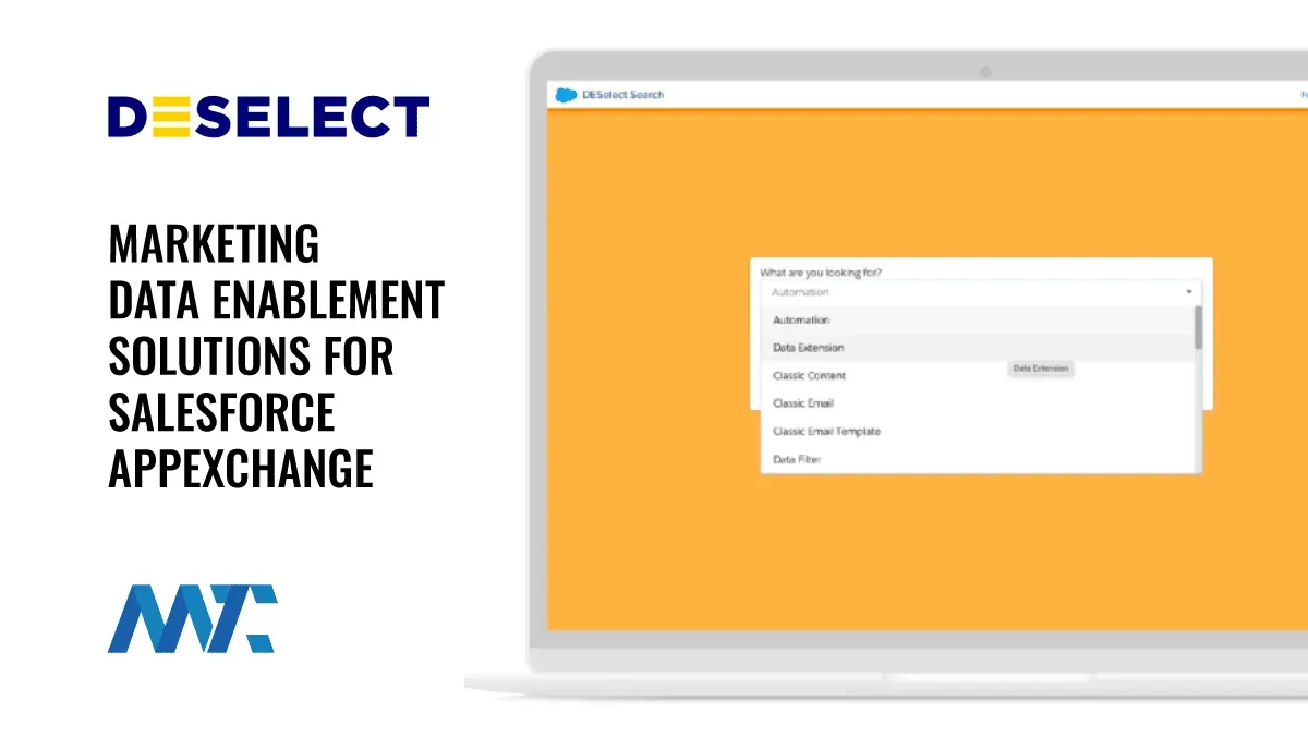 DESelect Marketing Data Enablement for Salesforce AppExchange