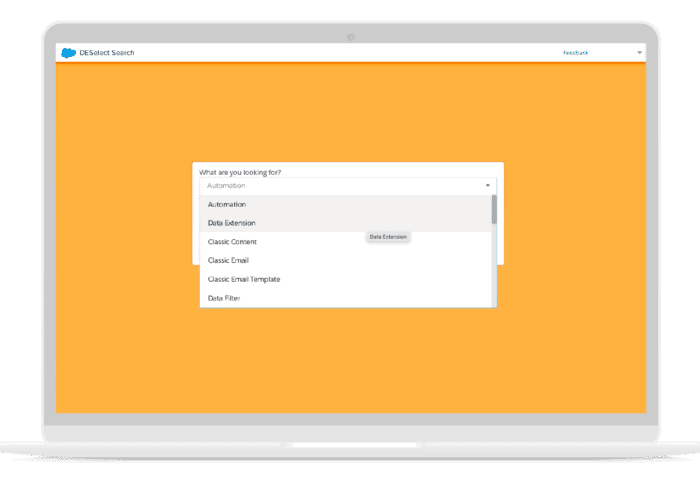 deselect search 1