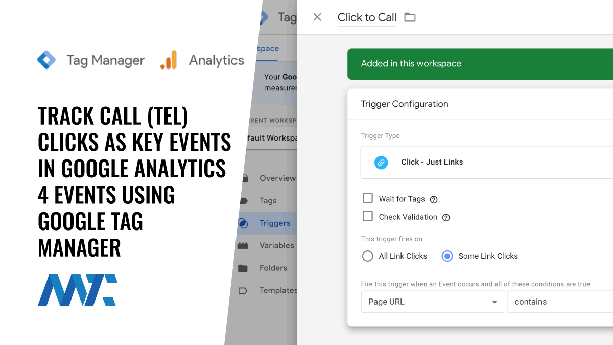 Track Call (Tel) Clicks As Key Events In Google Analytics 4 Events Using Google Tag Manager 1 google tag manager ga4 key event tel call