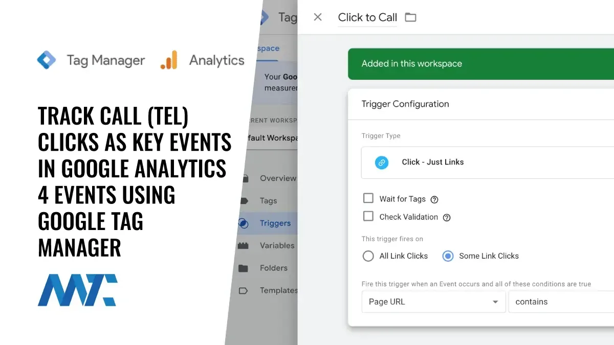 google tag manager ga4 key event tel call