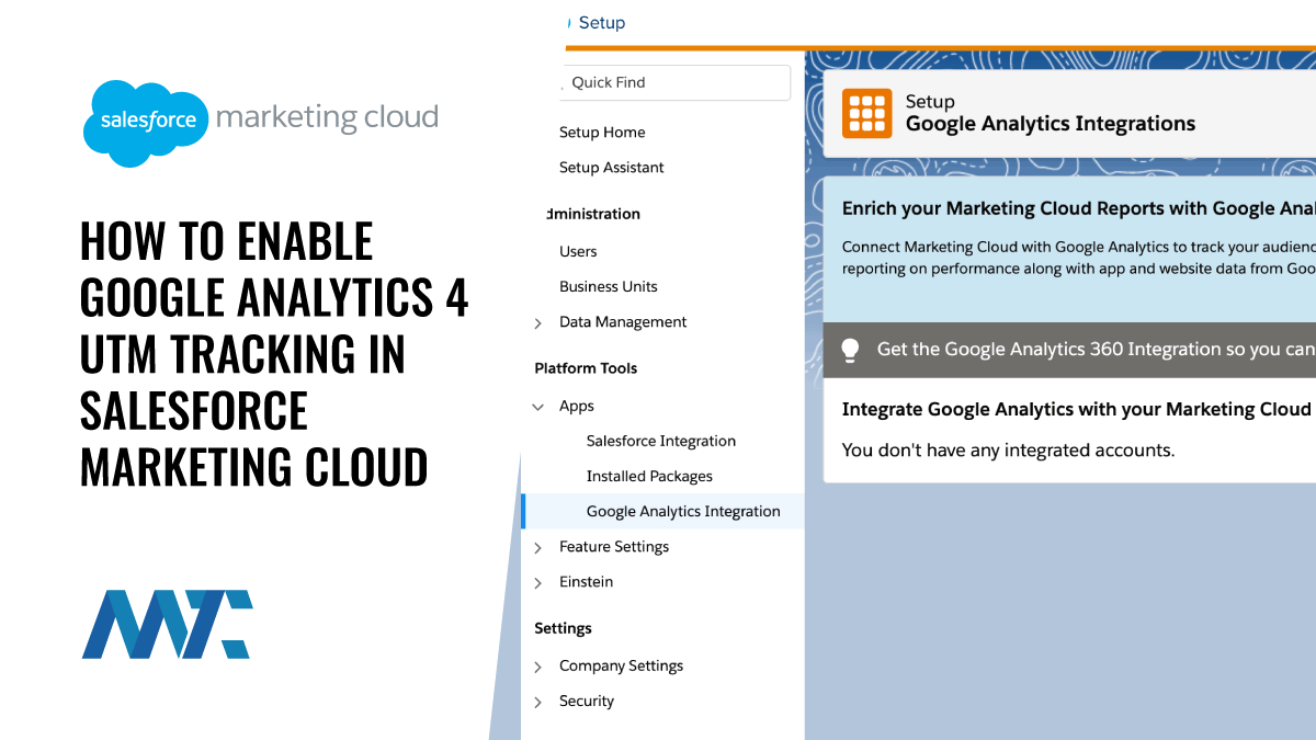 Marketing Cloud and Google Analytics 4 Integration (GA4)
