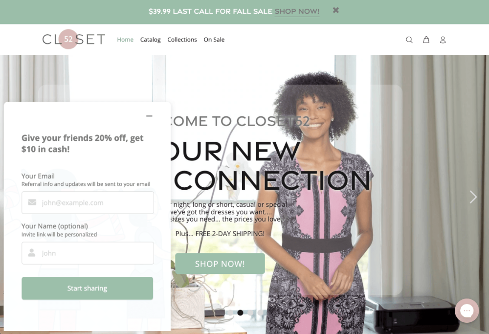 ReferralCandy Referral Widget for Shopify (Open)