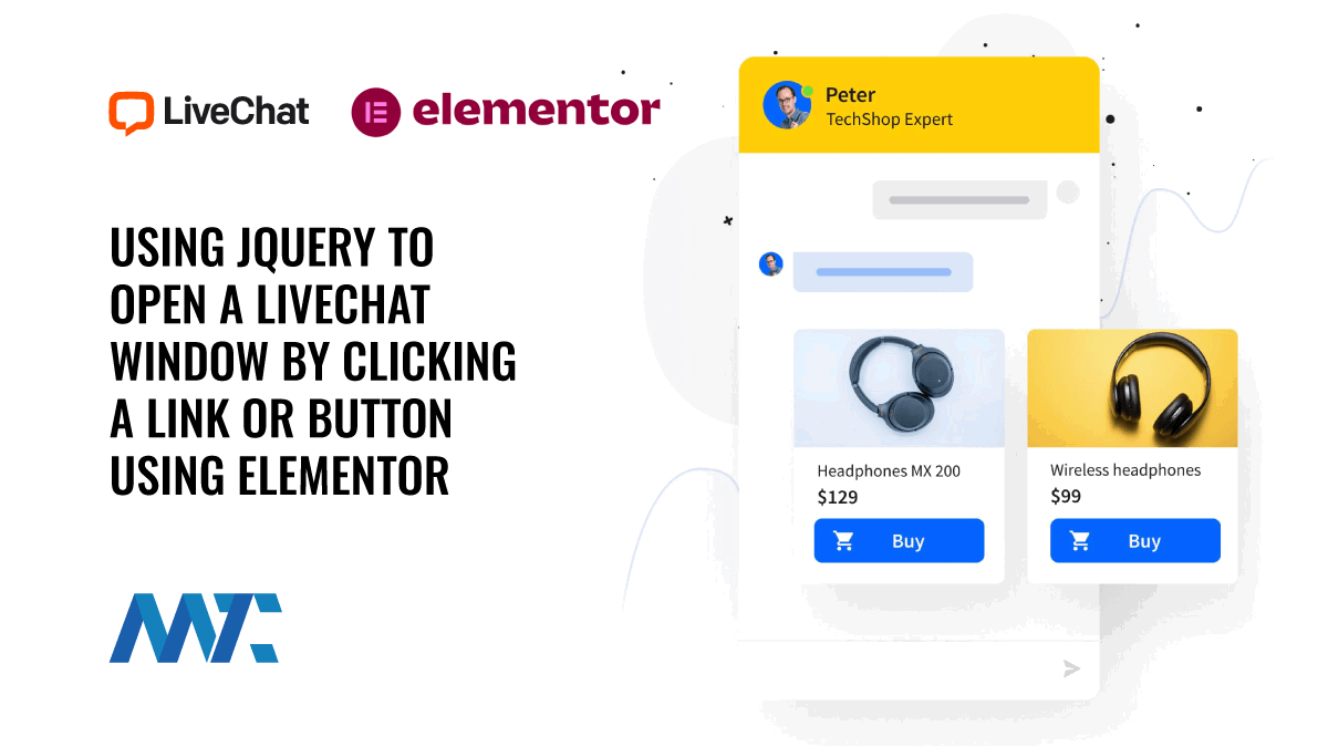 WordPress: Open A LiveChat Window By Clicking A Link or Button Using Elementor 1 Using jQuery to open a LiveChat Window By Clicking A Link or Button Using Elementor